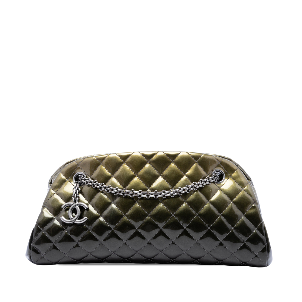 Pre-Loved Chanel Medium Patent Ombre Just Mademoiselle Bowling Bag